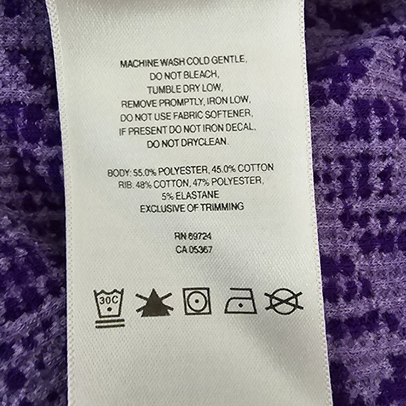 Columbia Omni-Wick Advanced Evaporation Purple Aztec Print Athletic Top M - Picture 4 of 4